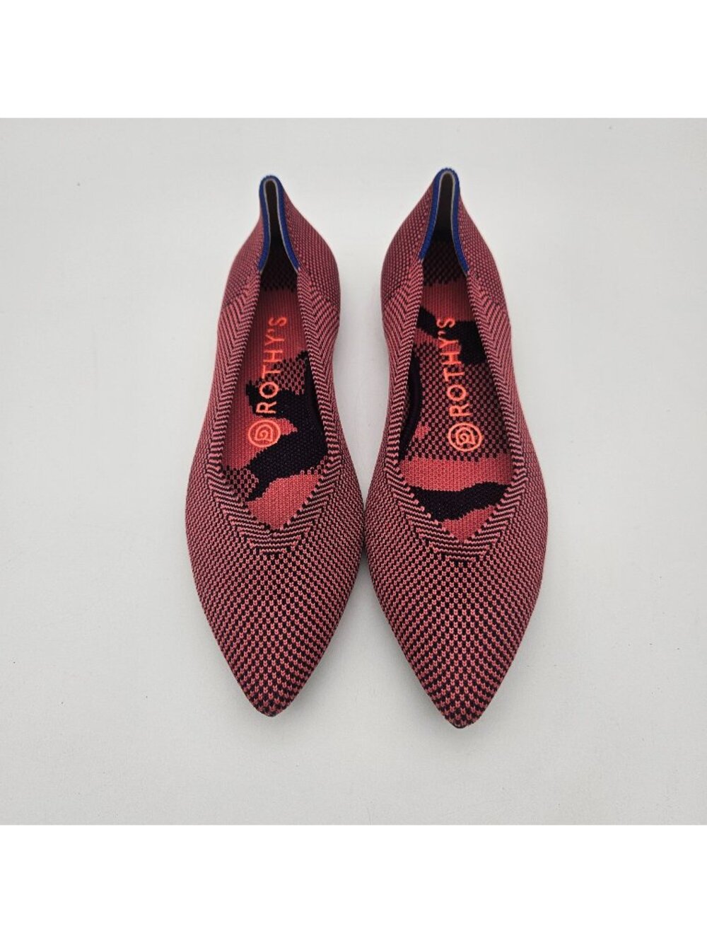 Rothys The Point Rose Double Stitch Slip On Flats Womens Sz 7 NEW